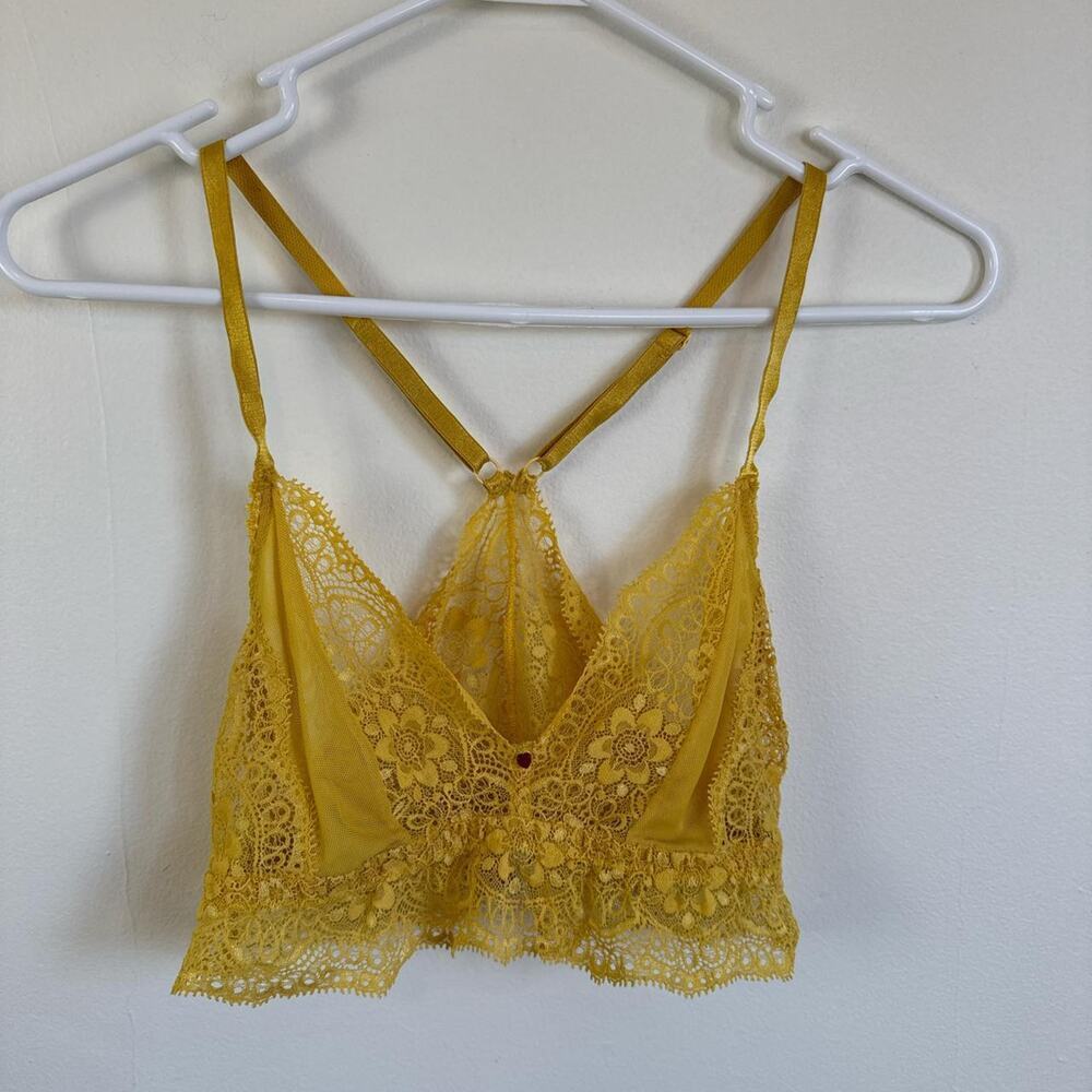 Intimo S Italy Goldenrod Yellow lace bralette